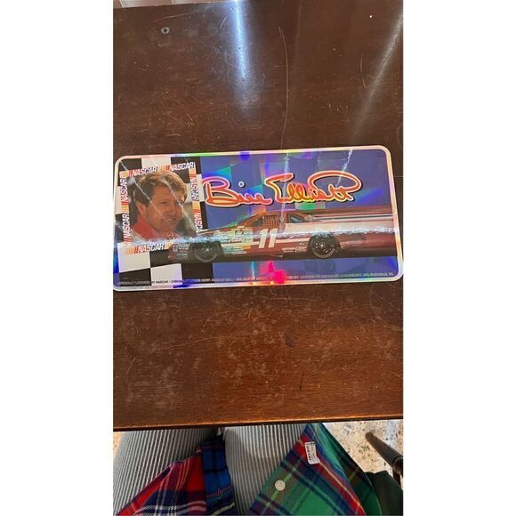 VINTAGE BILL ELLIOTT 1990'S #11 CHROMAS GRAPHICS METAL LICENSE PLATE - Picture 3 of 7